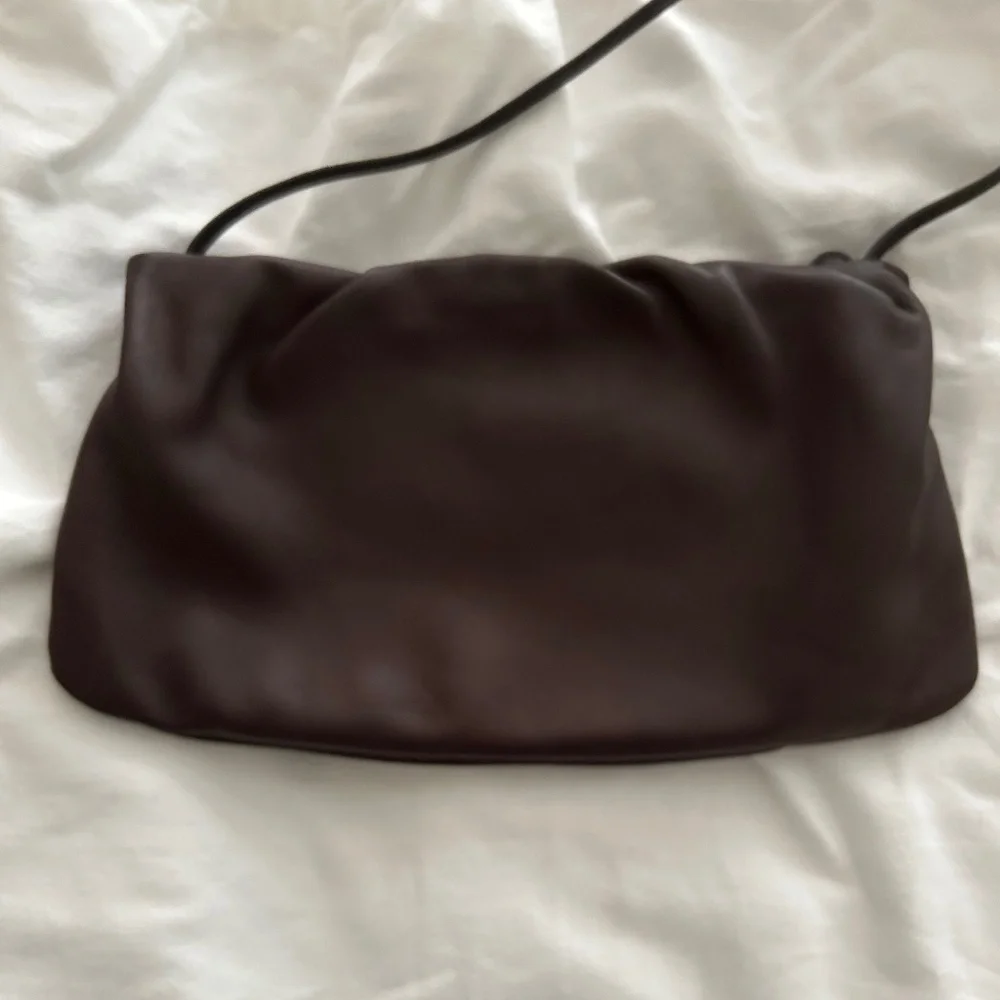 The Row  XL Bourse Bag in Dark Khaki - Picture 2 of 9